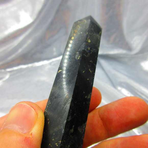 Astrophyllite Polished Tower Generator Crystal Meditation Tool - Picture 7 of 8